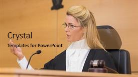  Presentation with court - Presentation enhanced with court in the court room background and a coral colored foreground