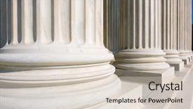  Presentation with united states supreme court - Amazing slides having court of united states column backdrop and a lemonade colored foreground