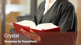  Presentation with civil law - Amazing slide deck having court room - female lawyer with german civil backdrop and a tawny brown colored foreground