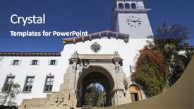  Presentation with california - Cool new PPT layouts with courthouse in sunny southern california backdrop and a ocean colored foreground