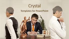  Presentation with court and cards - Amazing presentation theme having courtroom trials - couple with judge writing backdrop and a lemonade colored foreground