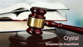  Presentation with book holy bible table - Amazing slide set having courtroom trials - gavel and books on table backdrop and a  colored foreground