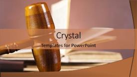  Presentation with wooden christian cross religious concept - Colorful slide set enhanced with courtroom trials - justice concept wooden gavel barrister backdrop and a  colored foreground