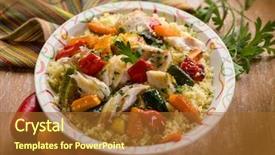  Presentation with couscous - Cool new slide deck with new pipeline on ceiling in boiler center backdrop and a coral colored foreground