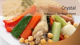  Presentation with couscous - Theme enhanced with couscous background and a coral colored foreground