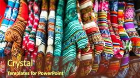  Presentation with cousin - Slides consisting of cousin - colorful kitchen gloves with different background and a tawny brown colored foreground