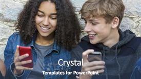  Presentation with african american teenager girl - Colorful slides enhanced with cousin - mixed race african american girl backdrop and a ocean colored foreground