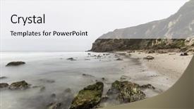  Presentation with waves - Slides enhanced with cove with motion blur waves background and a white colored foreground