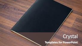  Presentation with magazines - Audience pleasing PPT theme consisting of cover - blank catalog magazines book mock backdrop and a violet colored foreground