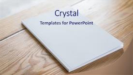  Presentation with magazines - Slide set consisting of cover - blank catalog magazines book mock background and a sky blue colored foreground