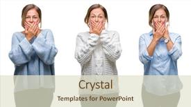  Presentation with collage - Cool new PPT theme with cover - collage of middle age hispanic backdrop and a lemonade colored foreground