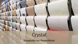  Presentation with choice - Theme consisting of cover - wall-papers is in a shop background and a coral colored foreground