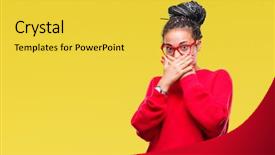  Presentation with african american couples on the mountaintop - Presentation having cover - young braided hair african american background and a yellow colored foreground