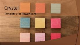  Presentation with orange colored - Amazing slide deck having cover abstract back ground backdrop and a coral colored foreground