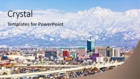  Presentation with japan - Amazing slide set having cover financial - toyama japan skyline backdrop and a light blue colored foreground