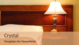  Presentation with hotels - Colorful PPT theme enhanced with cover habit - bedroom close up - luxury backdrop and a coral colored foreground