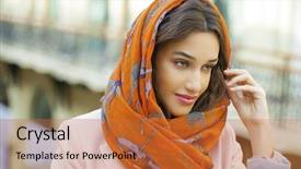  Presentation with history muslim - PPT theme enhanced with cover habit - close up portrait background and a red colored foreground