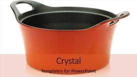  Presentation with enamel - Cool new slide deck with cover on a white backdrop and a red colored foreground