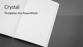  Presentation with brochure - Slides consisting of cover page - blank catalog brochure magazines book background and a light gray colored foreground