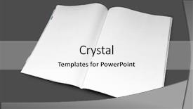  Presentation with page - Amazing PPT theme having cover page - blank magazine backdrop and a white colored foreground