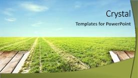  Presentation with open book page - Slide deck with cover page - open book of nature background and a light blue colored foreground