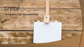  Presentation with old page - Amazing presentation theme having cover page - wooden easel with clean paper backdrop and a coral colored foreground