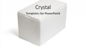  Presentation with storage - Theme having cover toxicity - closed styrofoam storage box background and a  colored foreground