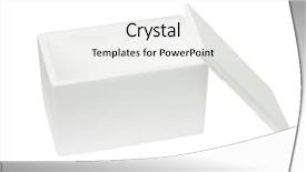  Presentation with storage - Cool new PPT layouts with cover toxicity - open styrofoam storage box backdrop and a white colored foreground