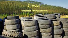  Presentation with piles - Slide set enhanced with sugar free word cloud background and a soft green colored foreground