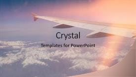  Presentation with snow covered trees and falling - Beautiful PPT layouts featuring covered alps through airplane france backdrop and a lemonade colored foreground