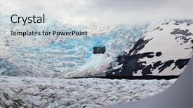  Presentation with black and blue - Beautiful PPT layouts featuring covered ground black volcanic ash backdrop and a  colored foreground