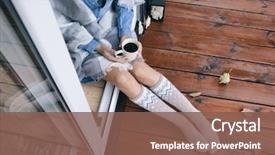  Presentation with coffee cup diary - Amazing PPT layouts having covered in a blanket fall backdrop and a violet colored foreground