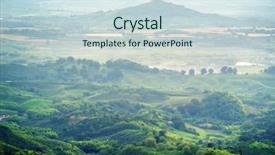  Presentation with banana plant - Cool new presentation theme with covered in coffee and banana backdrop and a sky blue colored foreground