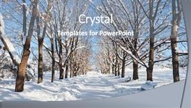  Presentation with motor vehicles - PPT layouts featuring covered in heavy winter snow background and a gray colored foreground