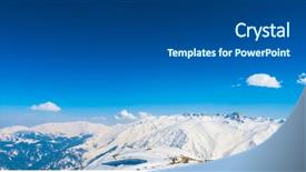  Presentation with kashmir - PPT theme enhanced with covered mountains landscape kashmir state background and a dark gray colored foreground