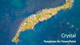  Presentation with forest - Cool new PPT theme with covered with forest in open backdrop and a ocean colored foreground