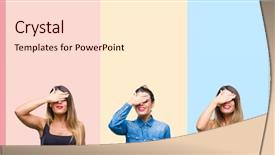  Presentation with beautiful midnight sun over - Slide set enhanced with covering eyes for surprise blind background and a lemonade colored foreground