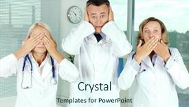  Presentation with coats - Colorful slides enhanced with covering eyes mouth and ear backdrop and a sky blue colored foreground