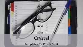  Presentation with planner - Cool new PPT layouts with covey - black day planner backdrop and a light gray colored foreground