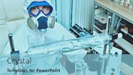  Presentation with covid - Slides having covid-19-and-medicine background and a light blue colored foreground