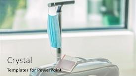  Presentation with corona virus - Presentation having covid-19-corona-virus-airport background and a light gray colored foreground