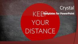  Presentation with covid coronavirus - Slide set with covid-19-coronavirus-blackboard-sign background and a tawny brown colored foreground