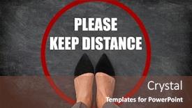  Presentation with covid coronavirus - Audience pleasing theme consisting of covid-19-coronavirus-health-safety backdrop and a tawny brown colored foreground