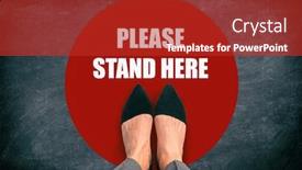  Presentation with text message - Audience pleasing theme consisting of covid-19-coronavirus-message-asking backdrop and a crimson colored foreground