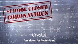  Presentation with covid coronavirus - Cool new slide deck with covid-19-coronavirus-pandemic-2019 backdrop and a gray colored foreground