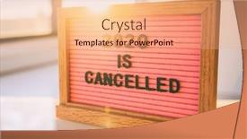  Presentation with quote - Amazing PPT theme having covid-19-funny-quote backdrop and a coral colored foreground