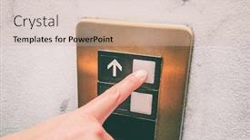  Presentation with germs - PPT theme consisting of covid-19-hygiene-prevention-pressing background and a soft green colored foreground