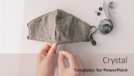  Presentation with healthcare workers - Amazing presentation having covid-19-making-diy-face backdrop and a coral colored foreground