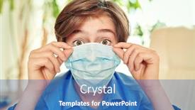  Presentation with medical education - Slide deck having covid-19-or-coronavirus-concept background and a teal colored foreground