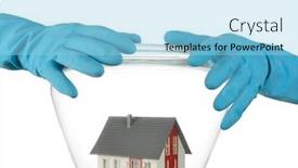  Presentation with covid coronavirus - Colorful presentation theme enhanced with covid-19-or-coronavirus-quarantine backdrop and a light blue colored foreground